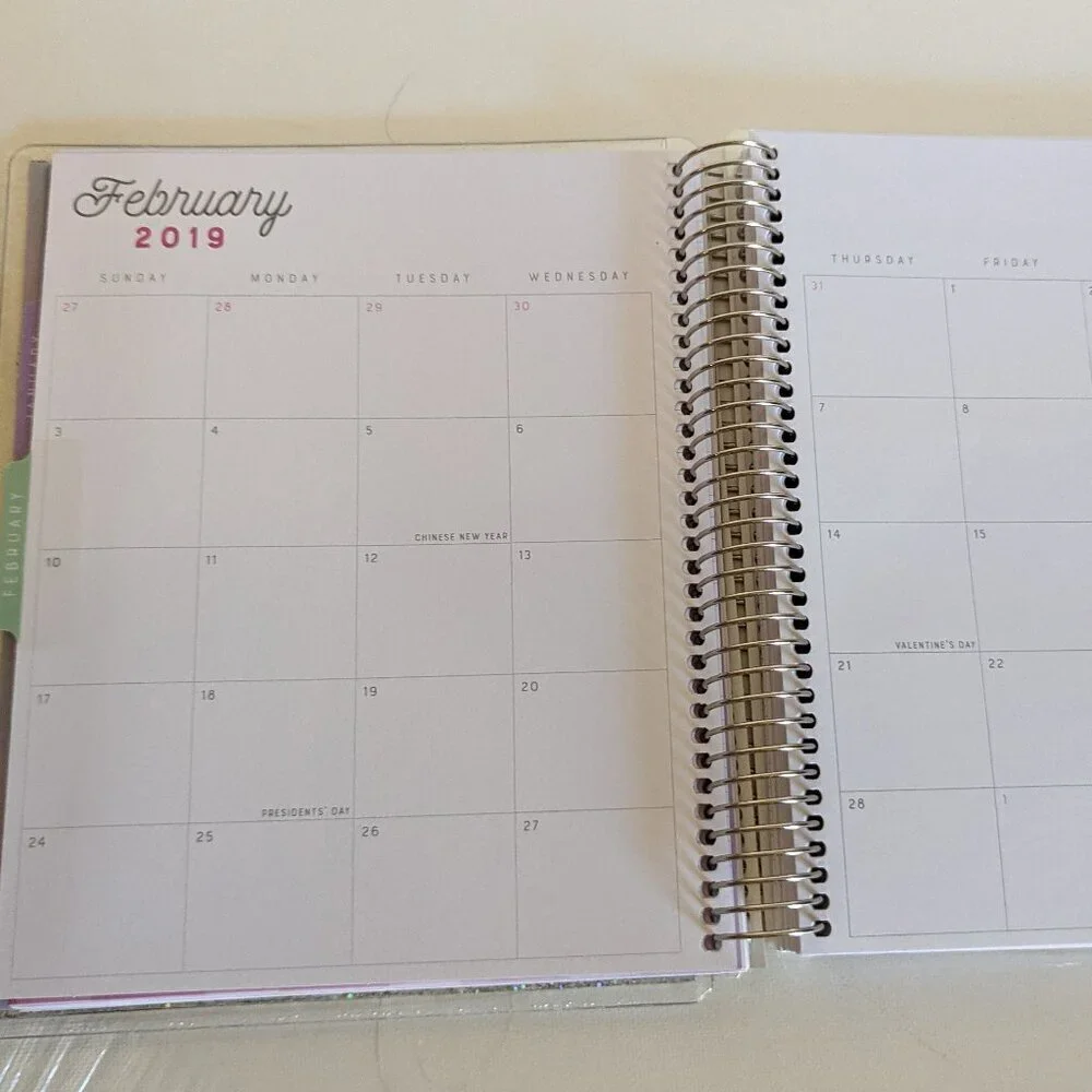 NWT 12 Mo Vertical 2019 Planner 'Own Kind of Beautiful' Outdated Recollections